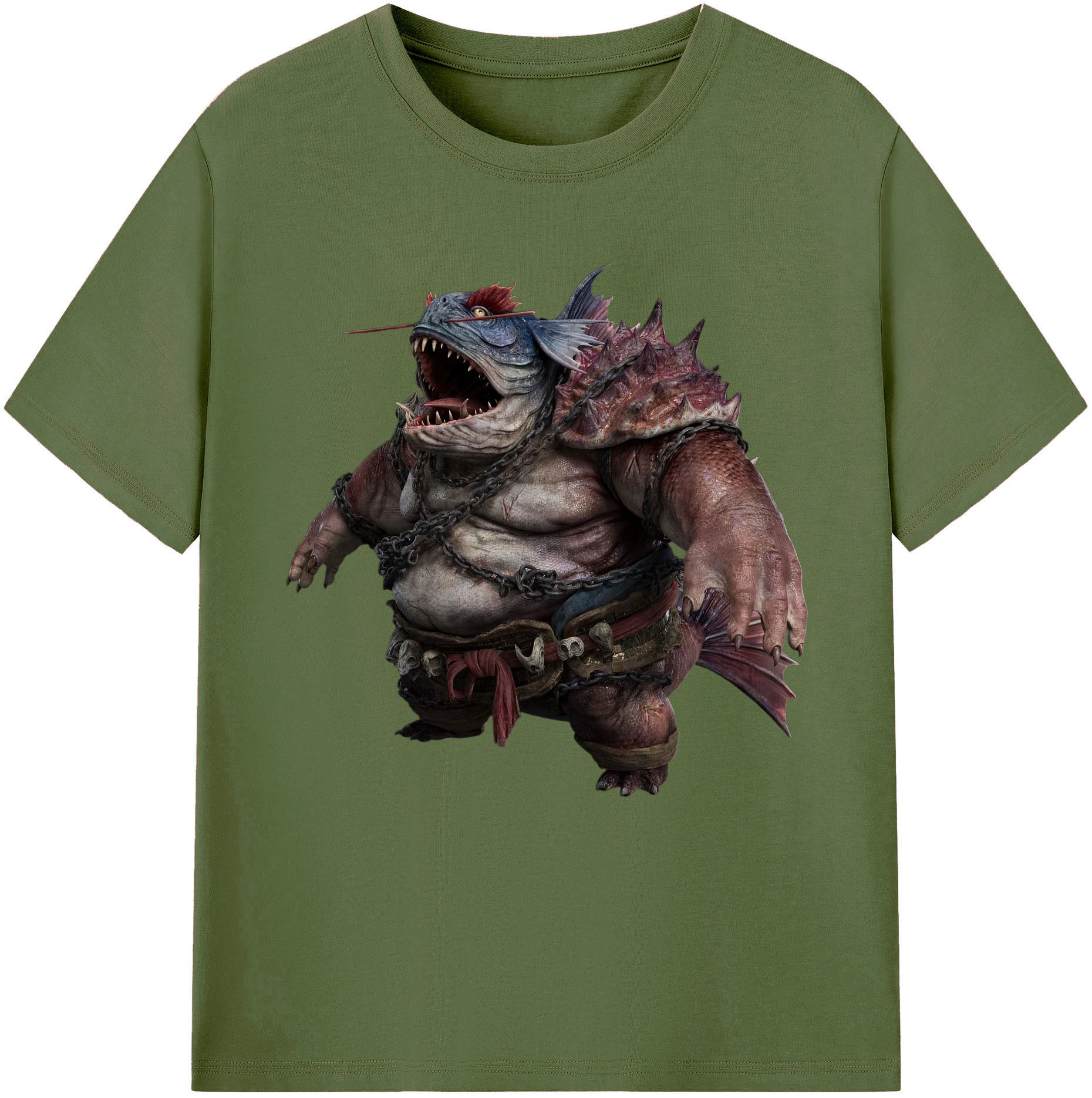 （画像用） Ne Zha 2 ナタ 魔童の大暴れ 綿100％半袖Tシャツ（フロントプリント）